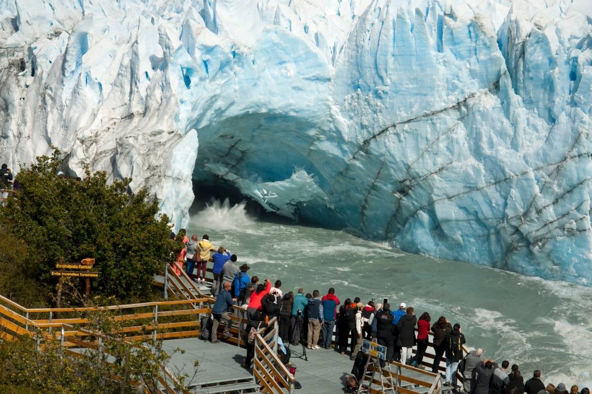Así son los rompimientos en el Glaciar Perito Moreno