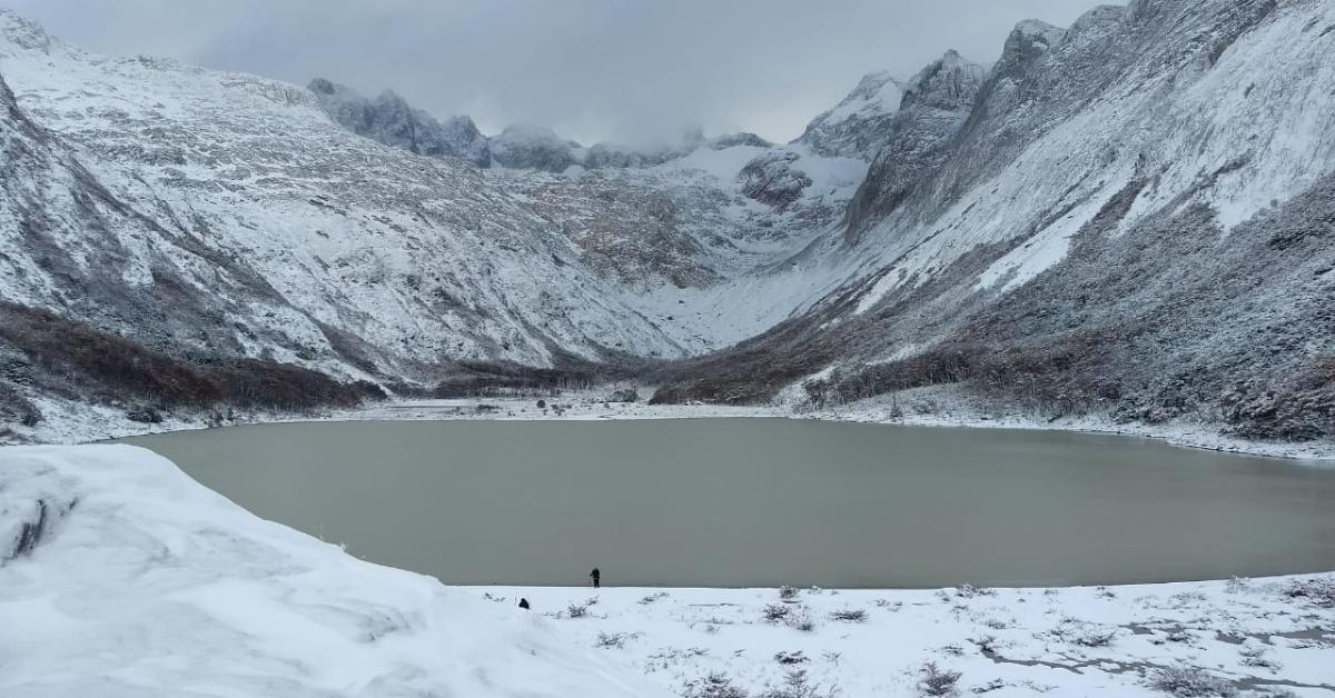 Trekking a Laguna Esmeralda Invierno