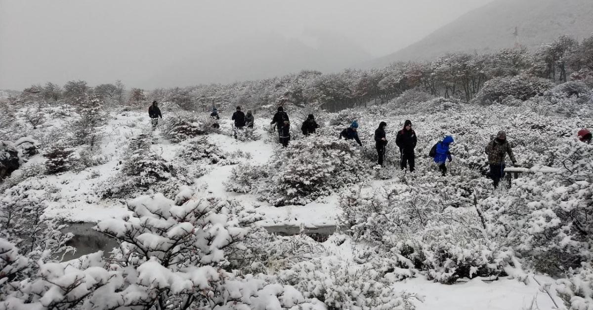 Trekking a Laguna Esmeralda Invierno
