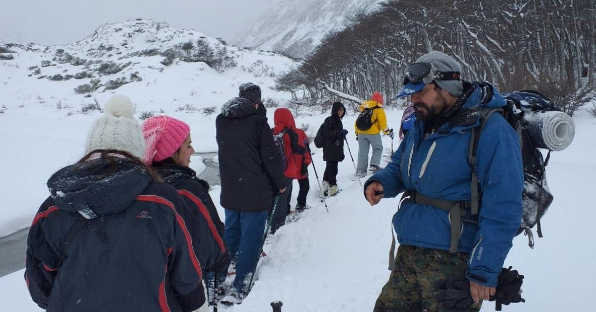 Trekking a Laguna Esmeralda Invierno