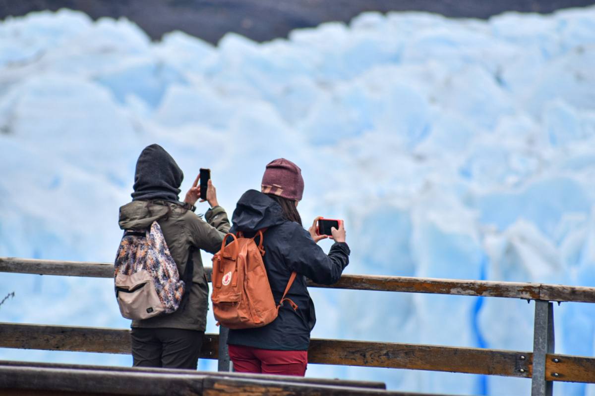 glaciar desde las pasarelas