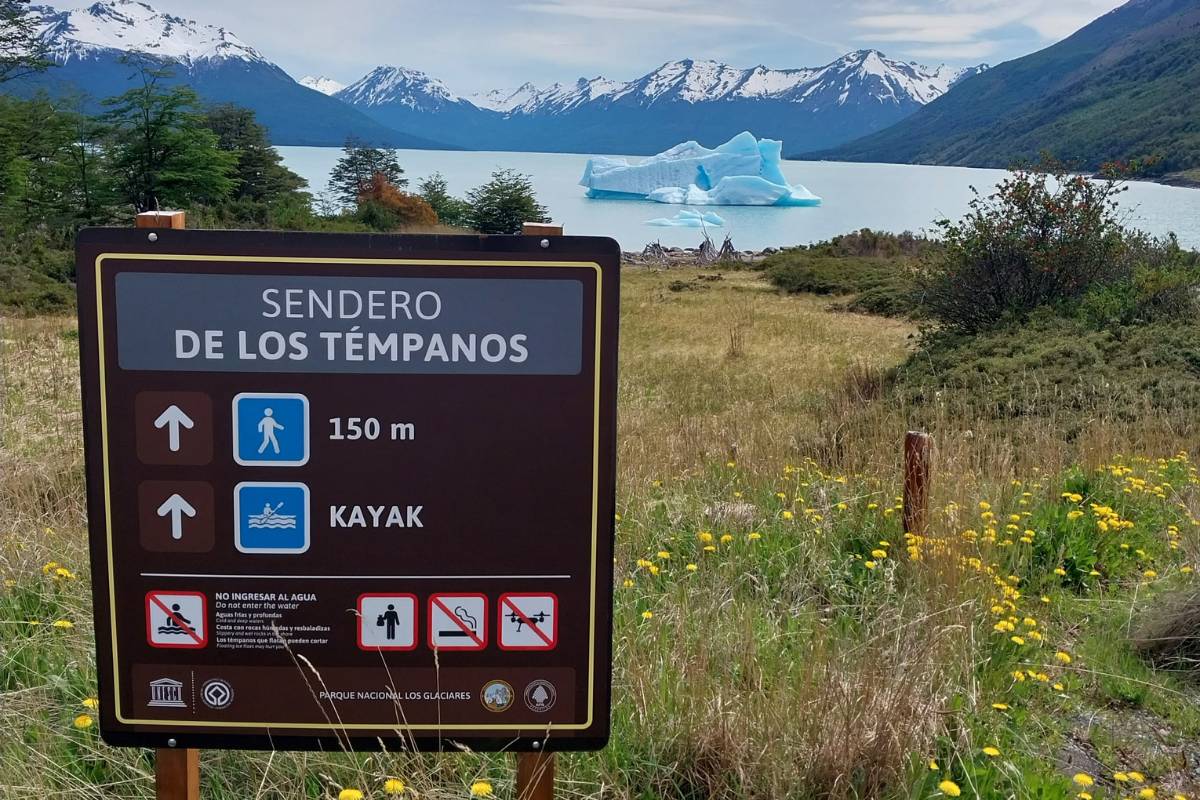 sendero de los témpanos