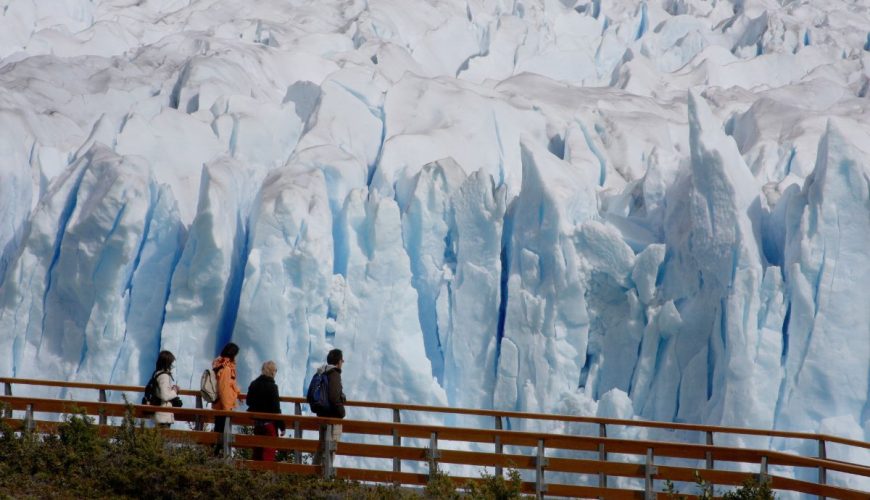 perito moreno desde las pasarelas