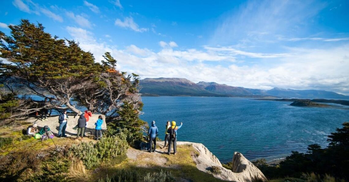 viajeros en Ushuaia