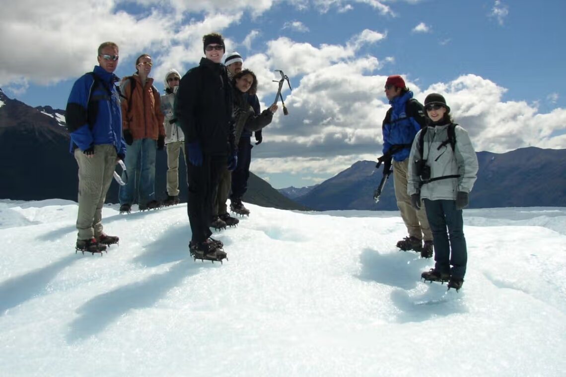 Minnitrekking sobre el glaciar